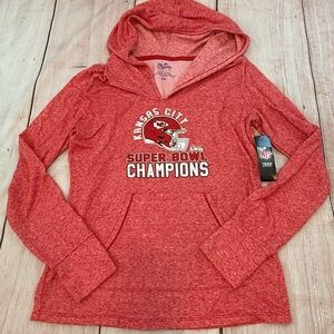 NWT Women’s XXL Majestic Kansas City Hoodie SuperBowl Champions lVII